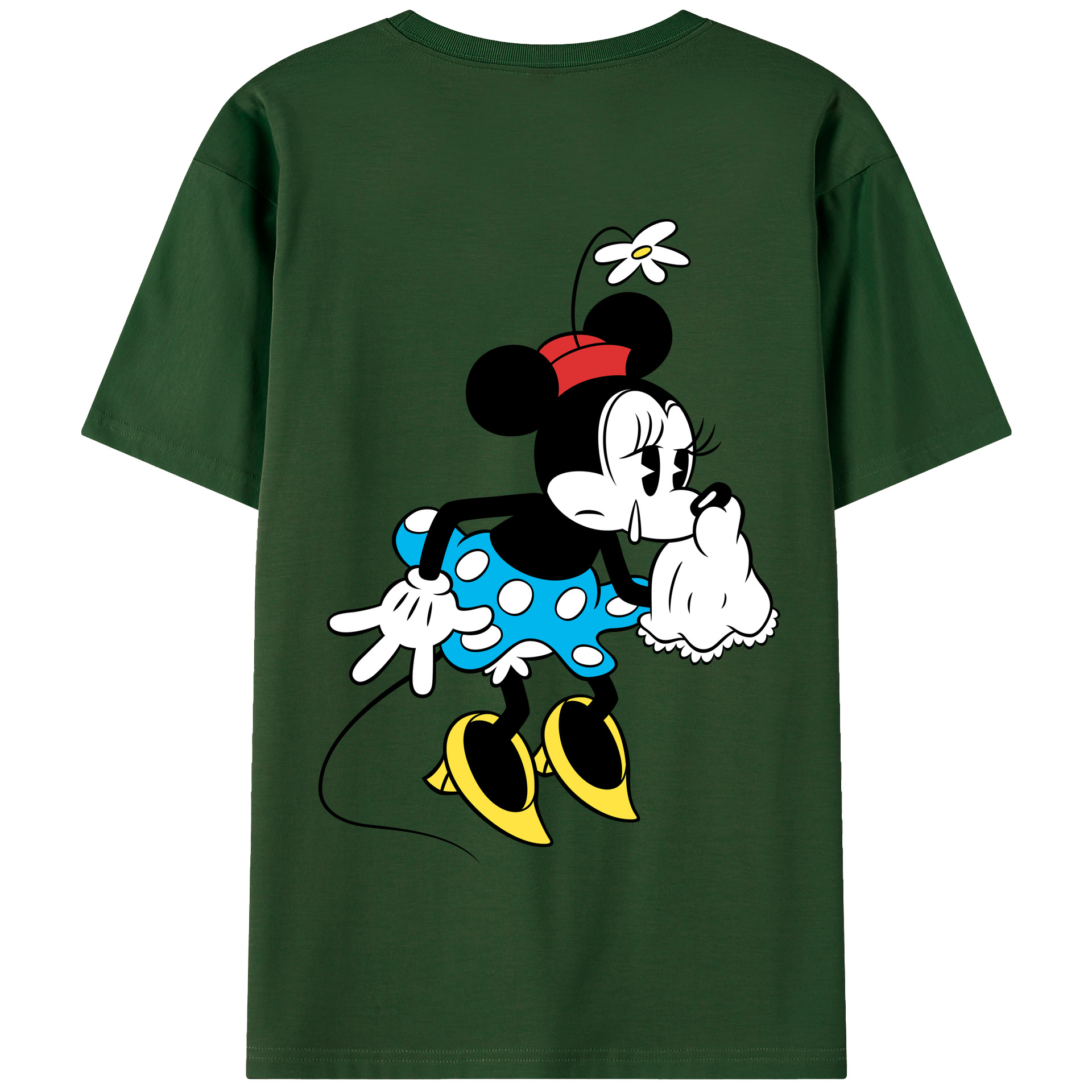 （画像用） ミッキーマウス Mickey Mouse 綿100％半袖Tシャツ（背面プリント）